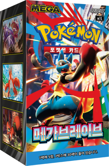 포켓몬카드 MEGA 확장팩 메가브레이브 1박스(30팩) M1L, 30개입
