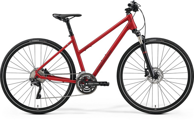MERIDA CROSSWAY L 500 輕量化鋁合金登山車, 紅色,L, 1個