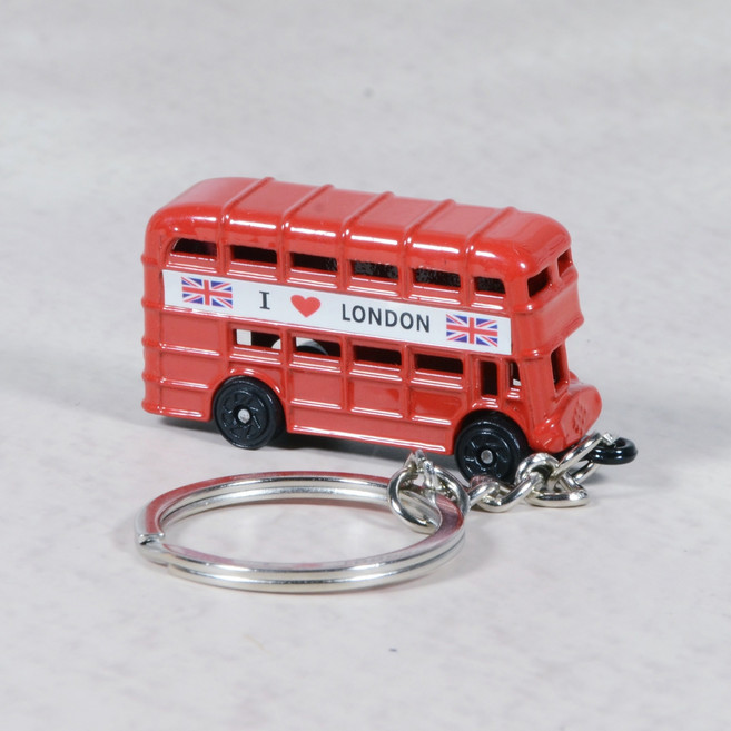 영국 여행 기념품 키링, 1개, 1) 런던버스