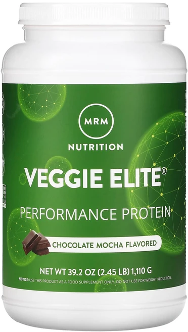 건강챙기세요 MRM Nutrition Veggie Elite 퍼포먼스 프로틴 초콜릿 모카 1110g(2.45lb) 백살까지오래오래, MRM Nutrition Veggie Elite ..., 1개, 1.11kg - 쿠팡