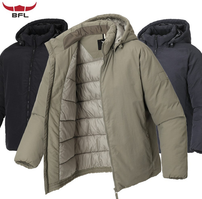 샤인힐즈 겨울 버팔로 BFL 후드탈부착 심플 웰론 경량 패딩점퍼 BFL7580