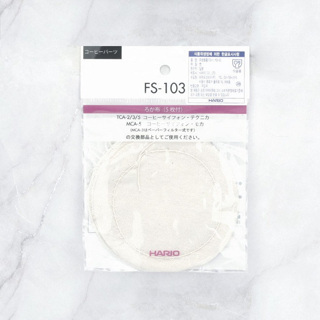 하리오 사이폰 융필터 FS-103 5매, 1개, 1개