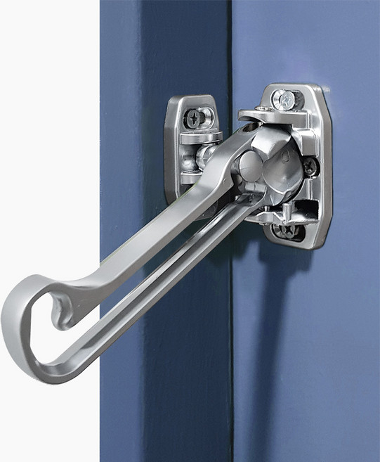 현관문 안전고리 안전걸이 빗장쇠탱크 안전장치, 실버, 1개