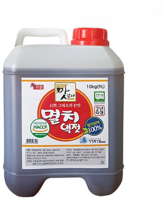 맛심더 기장 멸치액젓4.3L (5kg) 2년 숙성 기장특산물, 4.3L, 1개