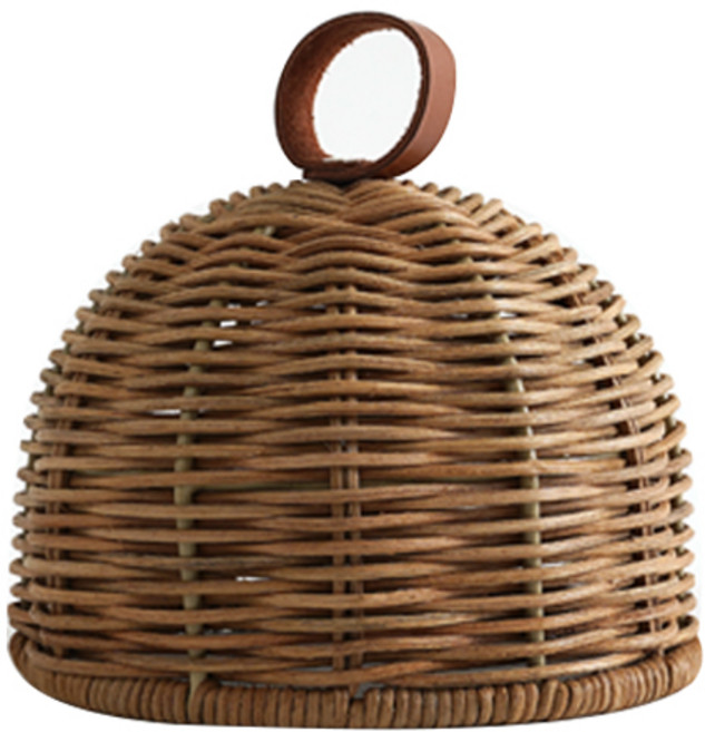 라탄 우드 카페 음식 푸드 케이크 커버 덮개, 1개