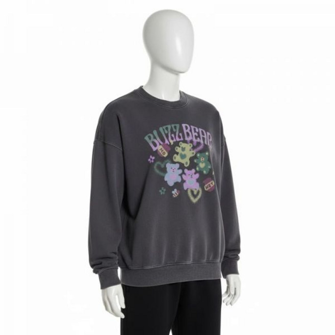 CPGN STUDIO 버즈베어 피그먼트 맨투맨 스웨트셔츠 다크블루