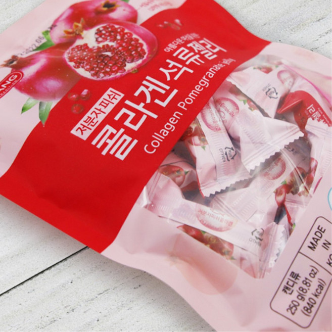 저분자 피쉬 콜라겐 석류 젤리 250gx10개 1박스 낱개포장 여성 어린이 사무실 간식 선물, 2.5kg