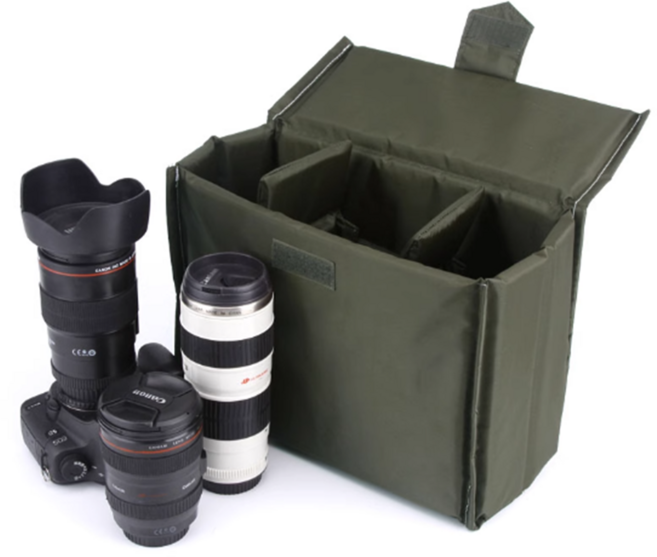 카메라 이너백 파우치 미러리스 DSLR 카메라 보관 쿠션칸칵이 가방 SML, M, 1개