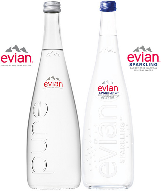 에비앙 로스카 750ml 1병+에비앙 스파클링 750ml 1병 (2병1set), 2개