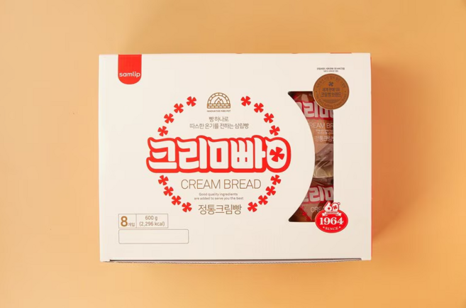 삼립 정통 크림빵, 16개, 75g