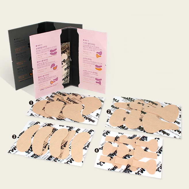 햇빛차단 테이프 앤메이크 소프트에디션 4종 18매 차콜, 1세트