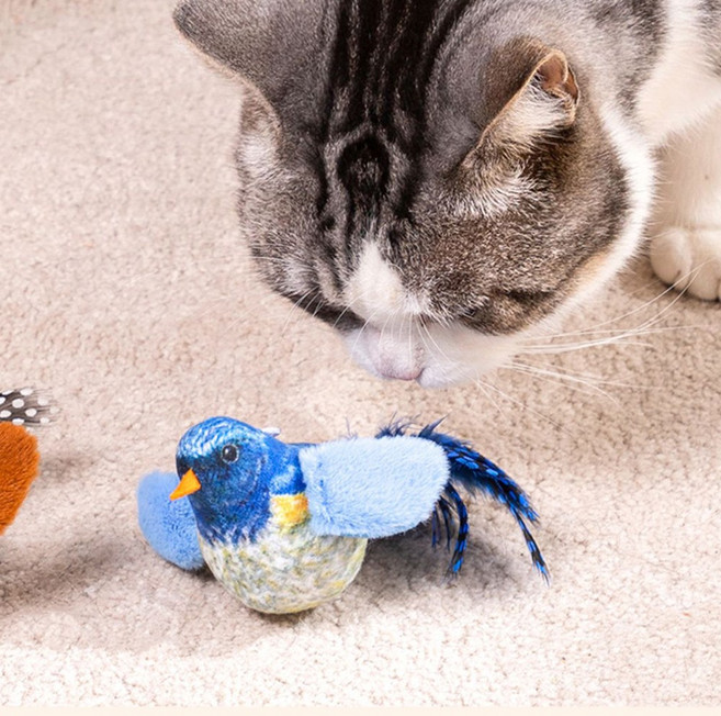 모가펫 고양이 소리나는 새 장난감, 1개