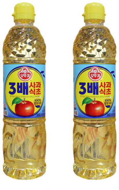 오뚜기 3배 사과식초, 900ml, 2개