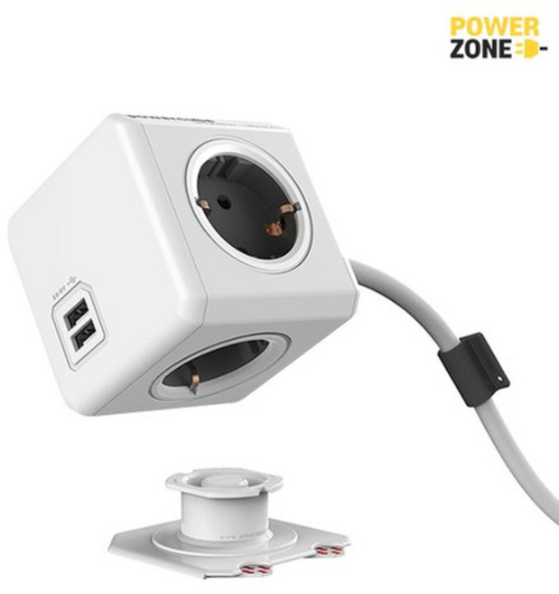 [오늘출고] 파워큐브 멀티탭2.0 고정용 도크 3개입/멀티탭거치대, KR0005 화이트 1팩3개입, 1개, KR0005 화이트 1팩3개입