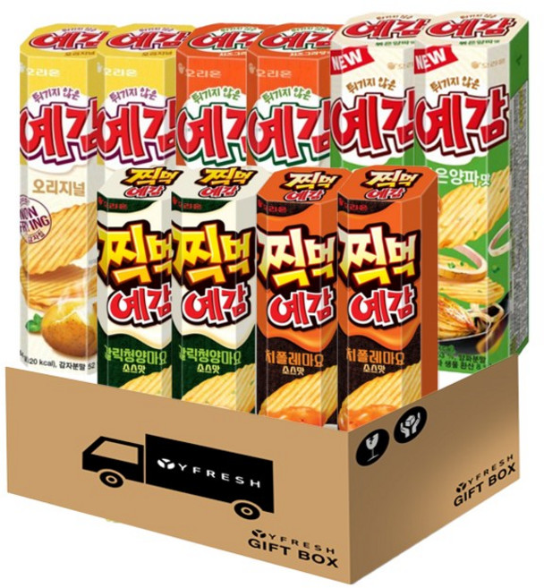 예감5종 10개(치폴레마요2 갈릭청양마요2 볶음양파맛2 치즈그라탕2 오리지널2), 64g, 1