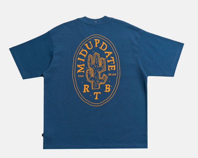 미드업데이트 Mud cactus T shirts Blue