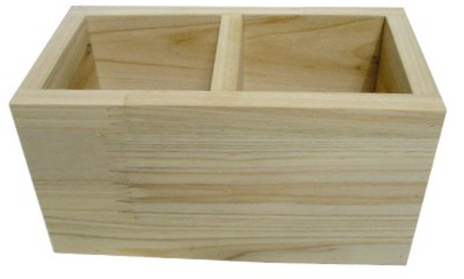 삼나무 연필꽃이 포크아트 톨페인팅 2칸 반제품