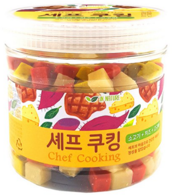 인네이쳐 셰프쿠킹 강아지 통간식 400g, 소고기 + 치즈 + 고구마, 7개