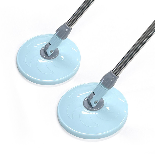 퀀마루 듀얼파워 1+1 페달봉세트 스핀겸용 밀대 마대 물걸레, 2개