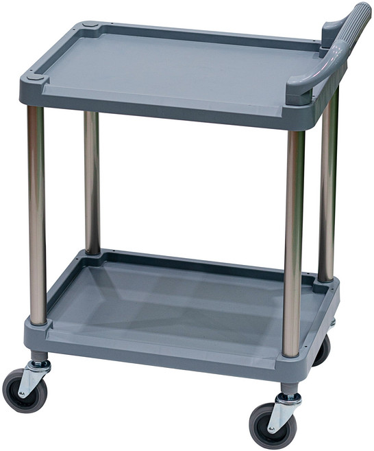 원스토몰 국산 부드러운 무소음 서빙카트 식당카트 소형 2단 3단 한손 양손, 1개, 회색 2단 소형 한손 기본고무바퀴