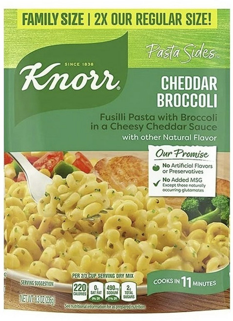 크노르 Pasta Sides Cheddar Broccoli, 1개, 236g