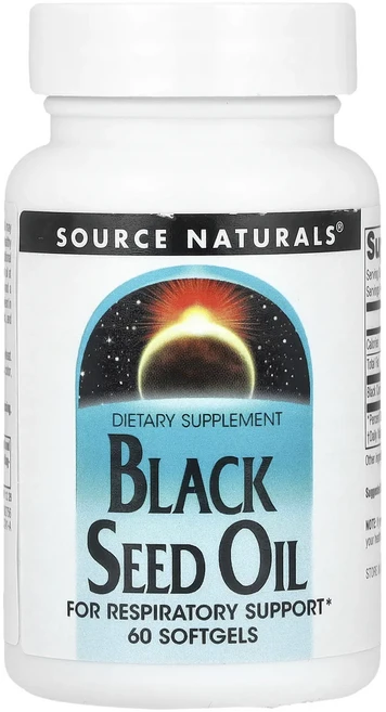 새해 첫좋은선물 Source Naturals 블랙 씨드 오일 소프트젤 60정 제대로 할인합니다, SourceNaturals블랙씨드오일소프트젤60정, 1개 - 쿠팡