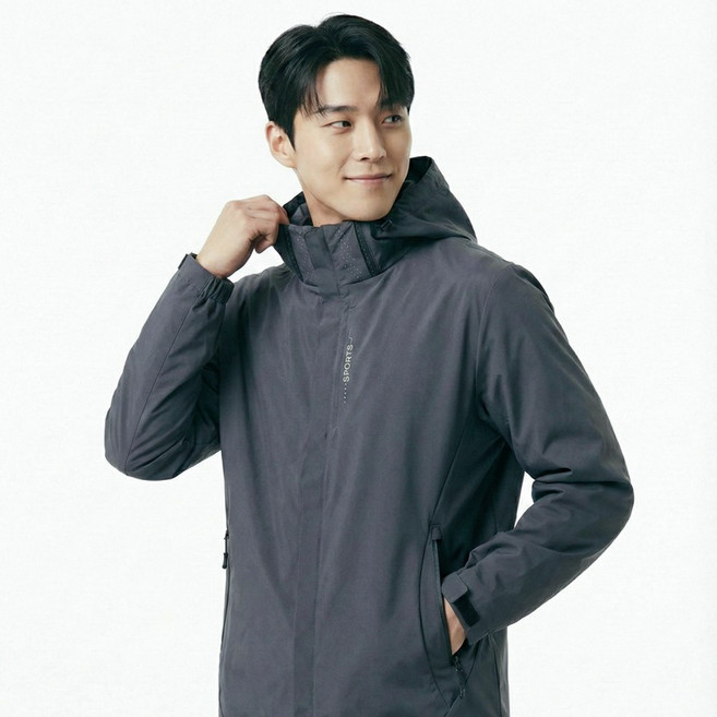 에어클템포 남성 방수 방풍 후드 바람막이 아우터 재킷