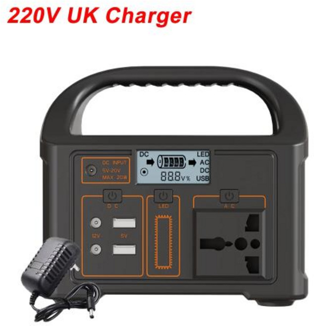 발전기 휴대용 파워 스테이션 24000mAh 모바일 전원 공급 장치 태양열 220V 110V 충전 EU US UK 보조배터리 캠핑 100W, 1개