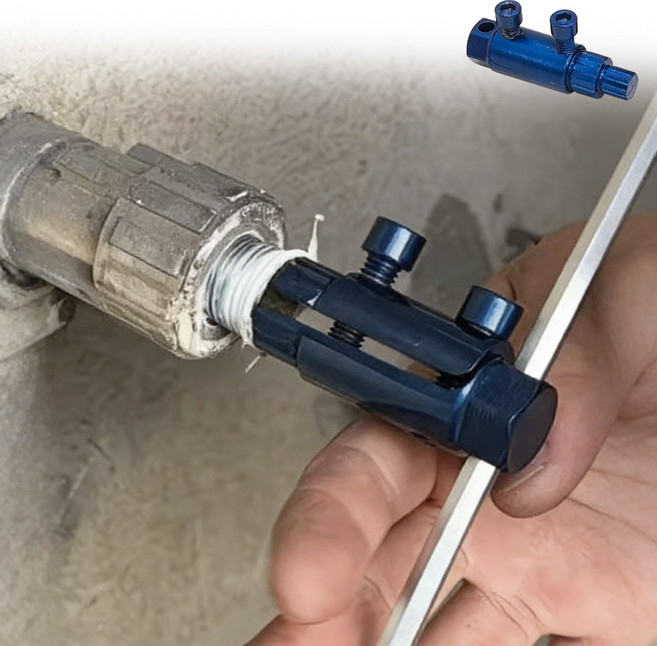 부러진 수도배관 나사추출기 4분 6분 공용 고탄소강 수전수리, 1개