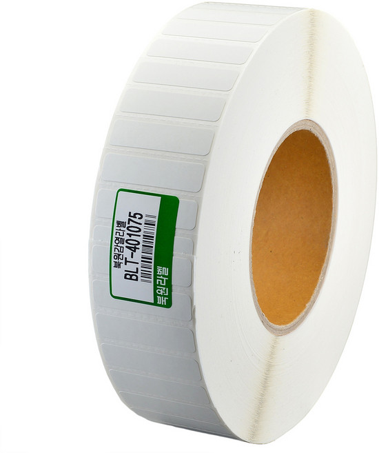 북원라벨 감열지 40X10mm 지관75mm 감열 롤 라벨용지 BLT-401075