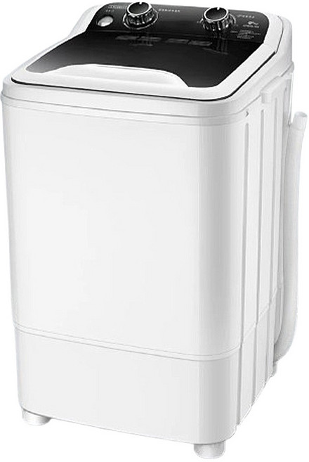 迷你洗衣機 小體積大容量 操作簡單 多種洗衣模式 節能省水 不銹鋼瀝水籃, 黑色, 不銹鋼瀝水籃洗衣機