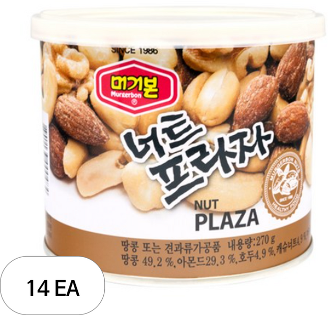 머거본 너트프라자, 270g, 14개