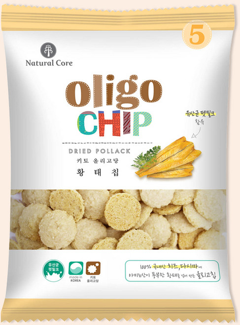 네츄럴코어 올리고칩 황태45g, 황태, 45g, 1개