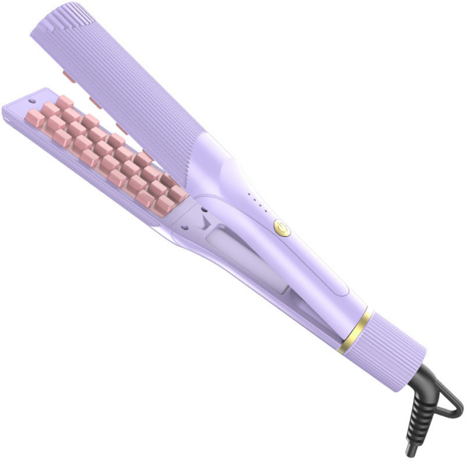 KIBOER 볼륨 고데기 3단계 온도조절 내추럴 볼륨 헤어 케어, 퍼플