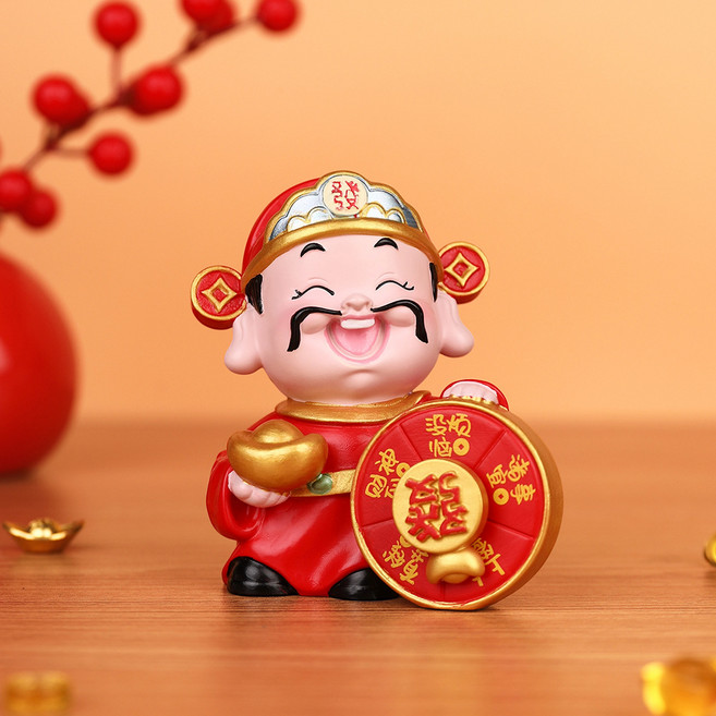 財神招財擺件 中式家居裝飾, 財運來, 1個