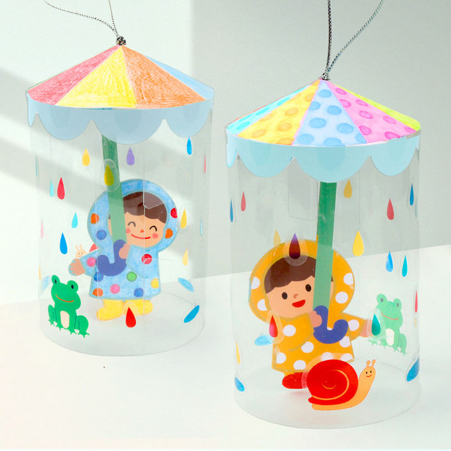 미술샘 DIY 비오는 날 원통 모빌 만들기 (합포장), 1개, 단품