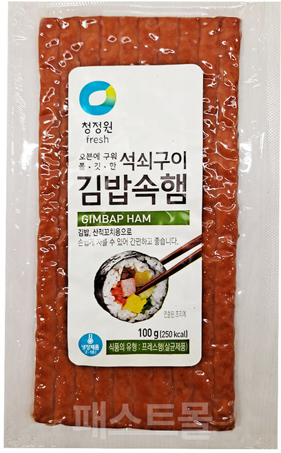 청정원 석쇠구이 김밥속햄, 1개, 100g