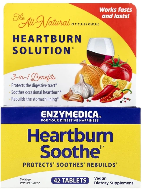 엔자이메디카 속쓰림 진정 오렌지 바닐라 42정, ENZ10030, 1개 - 쿠팡