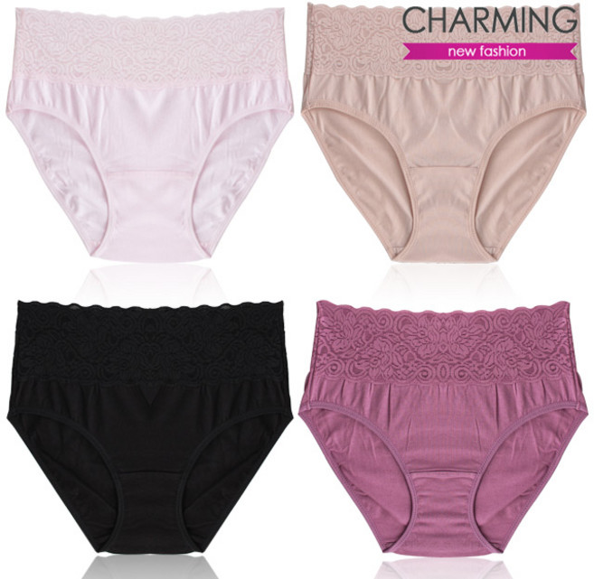 챠밍 고급 레이스 면스판 여성팬티 201