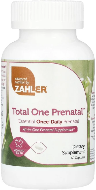 Zahler Total One Prenatal 필수 1일 1회 임산부용 캡슐 60개, ZahlerTotalOnePrenatal필수1일1회임산, 1개, 60정 - 쿠팡