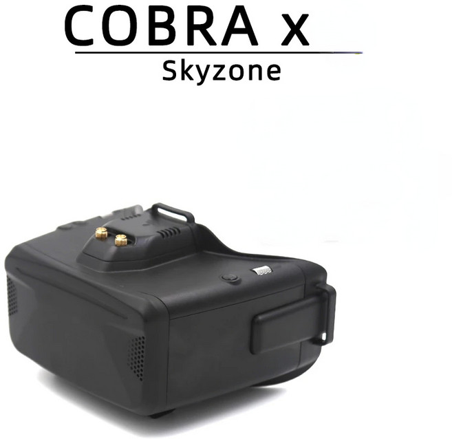 스카이존 코브라 X 5.8G 48CH 래피드믹스 수신기 헤드 트래커 DVR FPV용 고글, 블랙입니다, 1개