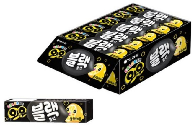 오리온 와우 블랙 레몬 풍선껌, 21g, 75개