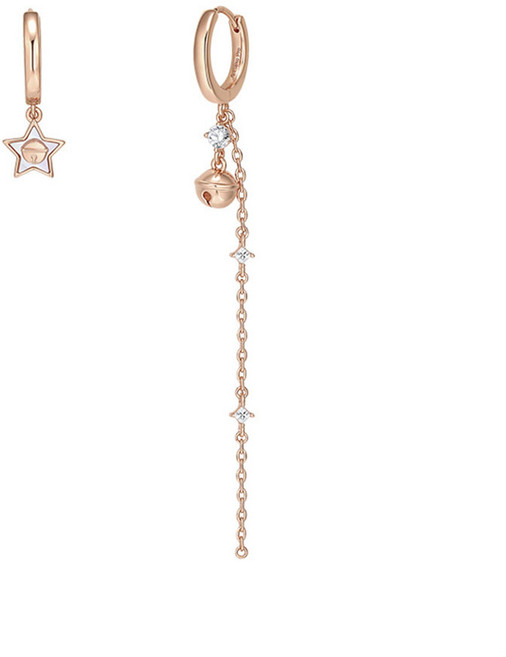 Wowacc 도라에몽 시리즈 방울 종 여성귀걸이