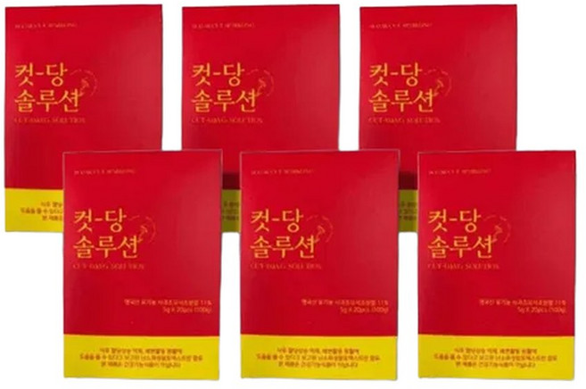 기타 컷당솔루션 애사비식초 사과식초 분말 가루 5g 20포 6박스