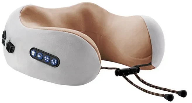 전기 목 마사지 U 모양의 베개 휴대용 어깨 경추 마사지 여행 휴식 마사지 베개 목 마사지 베개, 03 A