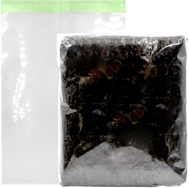 정성을 담아 opp 접착 김 포장봉투, 무지, 400개