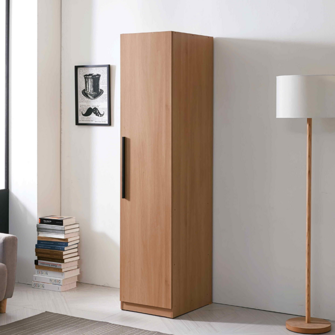 세홈 1인 옷장 회사 캐비넷 사무실 에스테틱 기숙사 원룸오피스 미용실 사업장용 미니 틈새 코너옷장, 아카시아