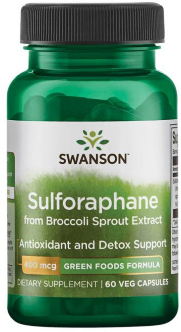 Swanson 斯旺森 蘿蔔硫素素食膠囊 400mcg, 60顆, 1罐