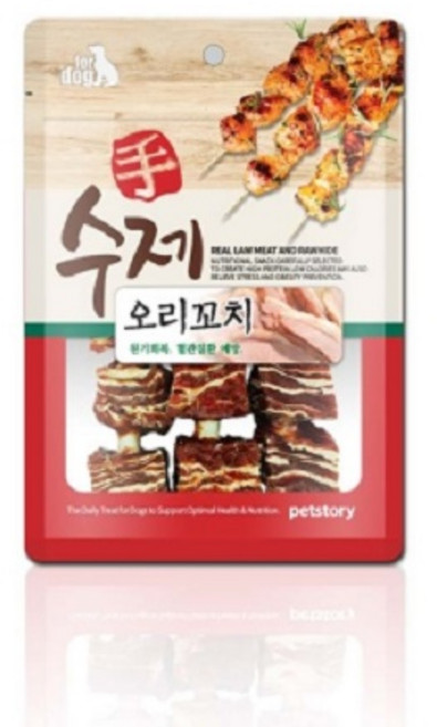 펫스토리 수제 꼬치 강아지 간식, 오리, 90g, 3개