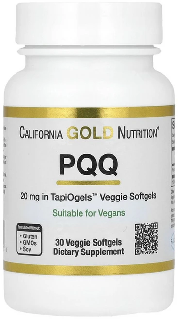 캘리포니아골드뉴트리션 PQQ 20mg 식물성 소프트젤 30정, 1개 - 쿠팡